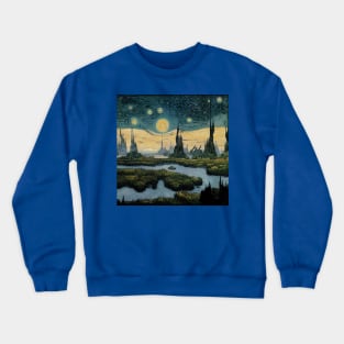 Starry Night in Kashyyyk Crewneck Sweatshirt